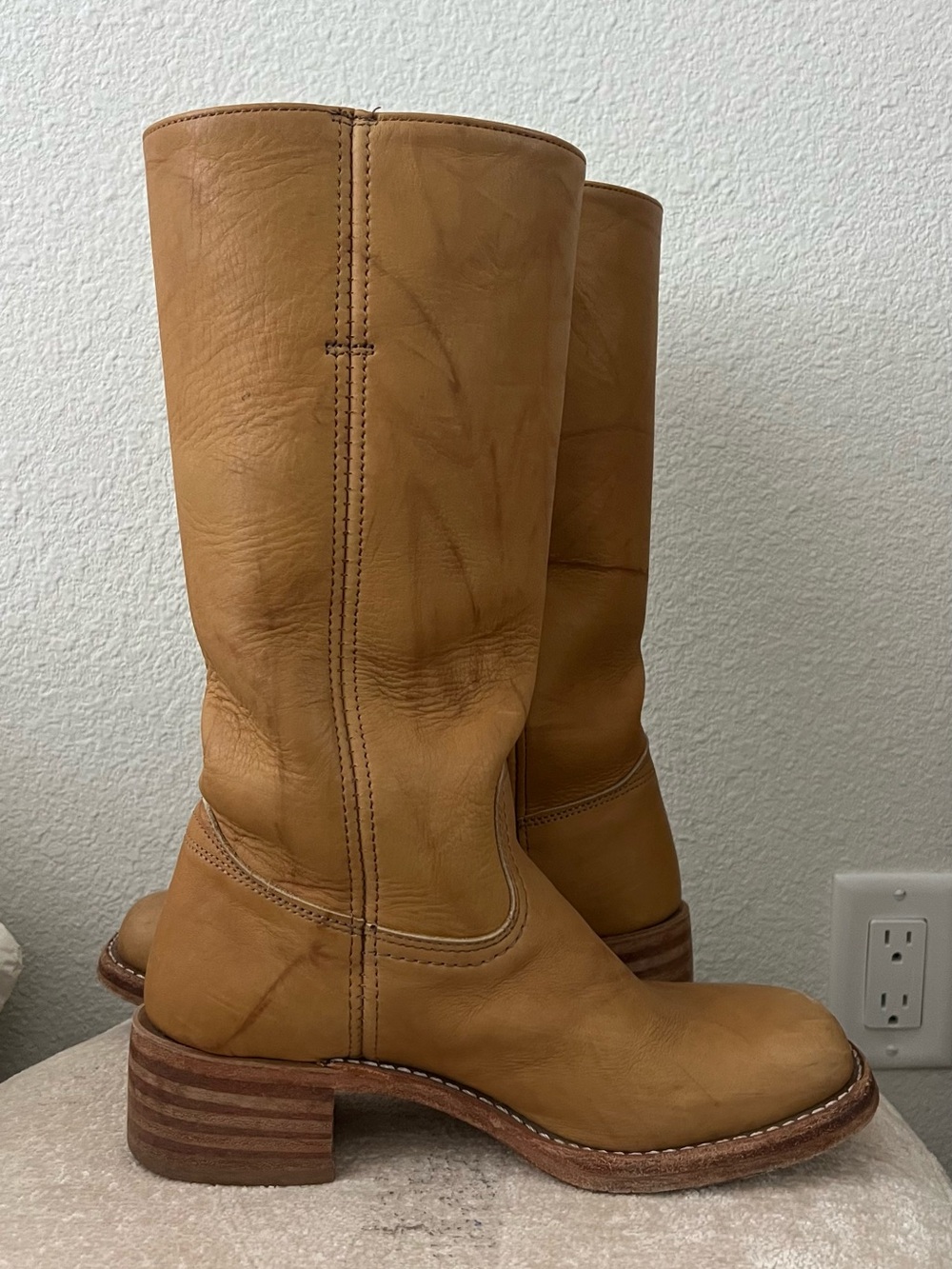 FRYE Campus 14L Boots in Banana - Picture 4 of 8